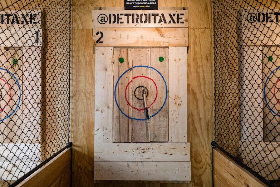 Step into an immersive axe throwing experience at Detroit Axe Ferndale, where themed environments, competitive gameplay, and expert instruction come together for a truly memorable night out. From casual walk-ins to private events, every session delivers energy, precision, and a one-of-a-kind social atmosphere.