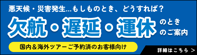 悪天候時のご案内バナー