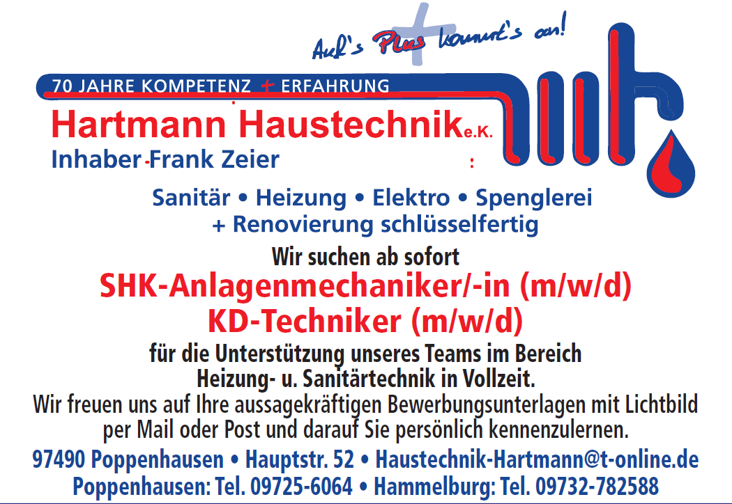 Hartmann Haustechnik e.K. in Poppenhausen in Unterfranken - Logo