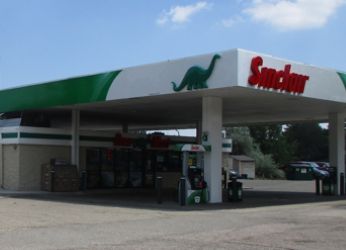 Sinclair Gas Station Fueling Island 