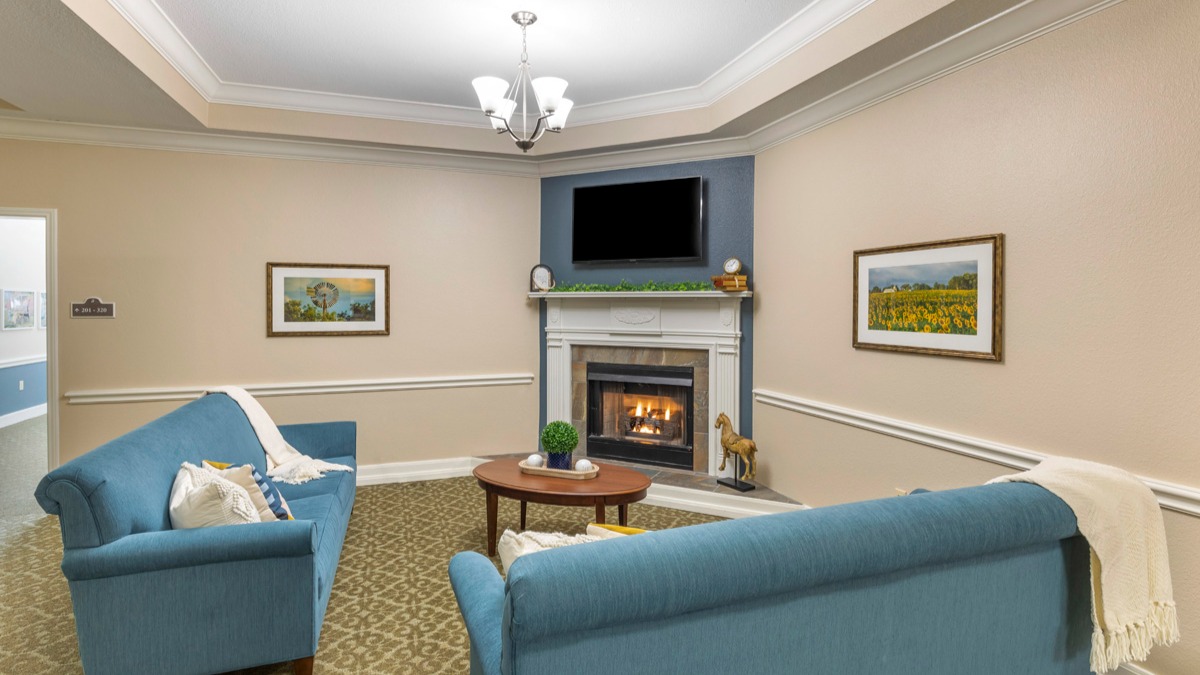 Brookdale Stonebridge Ranch Community Living Room