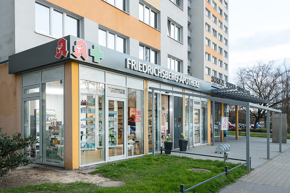 Aussenansicht der Friedrichsberg-Apotheke