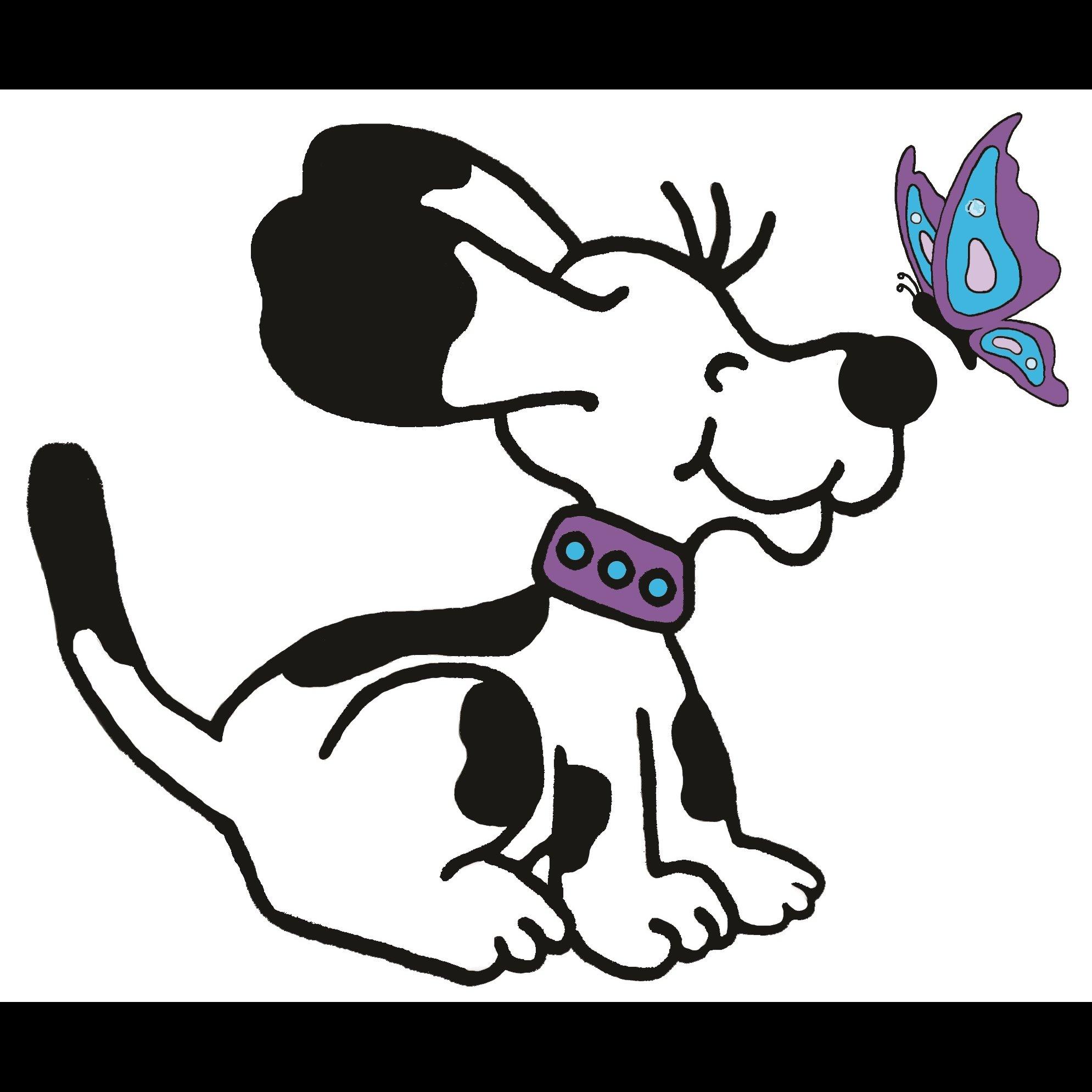 Dog & Butterfly Logo