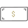 Dollar bill icon.