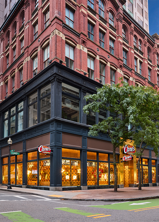 Raising Cane's Boston front door