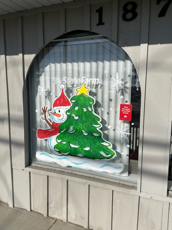 Christmas ready at Jim Demko State Farm insurance agent's office Woodhaven, MI