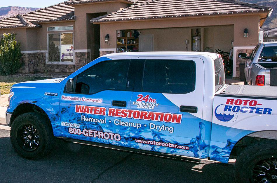 St George, Utah Emergency Plumber Truck out front