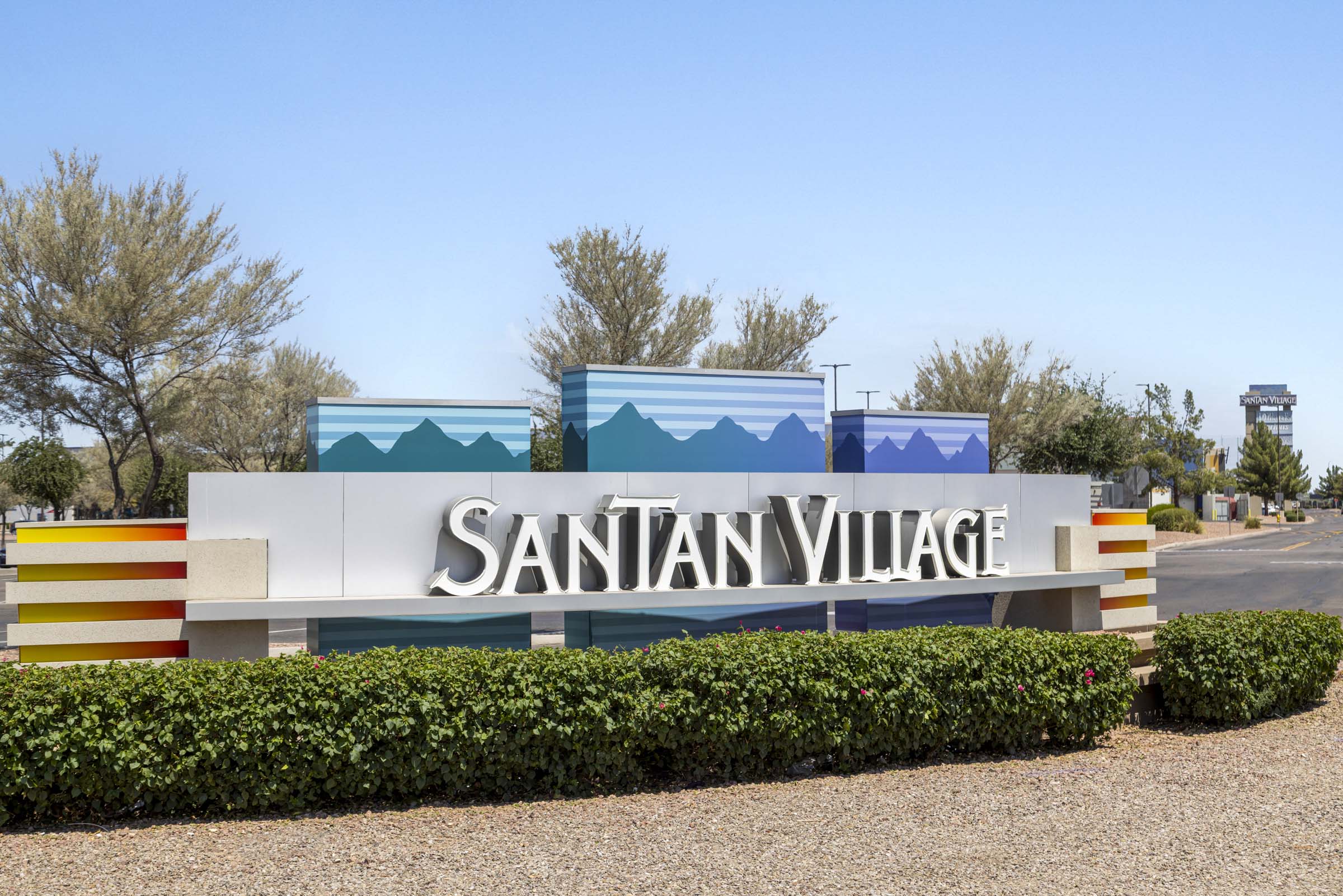 SanTan Village shopping center near Camden Gilbert apartments in Gilbert, AZ 