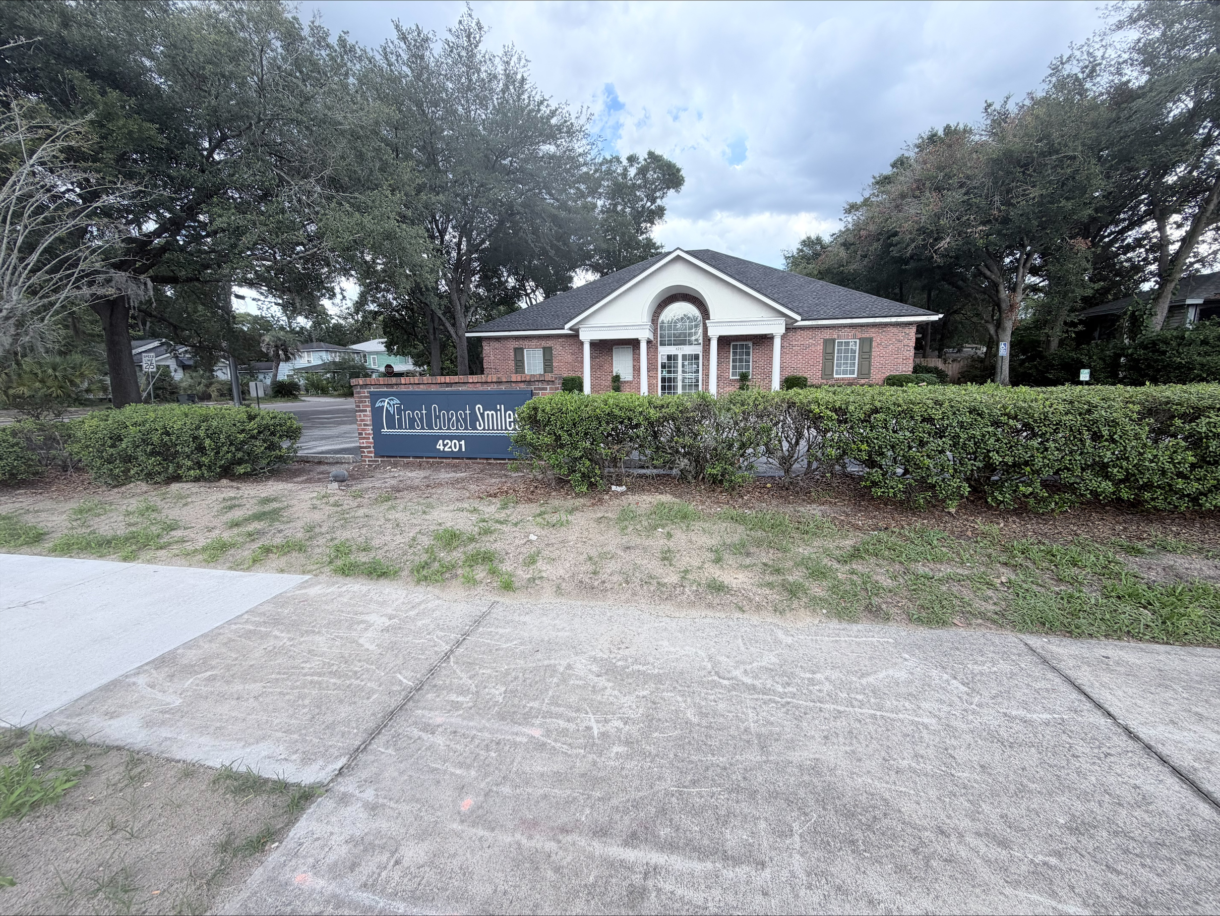 Front of office, First Coast Smiles 