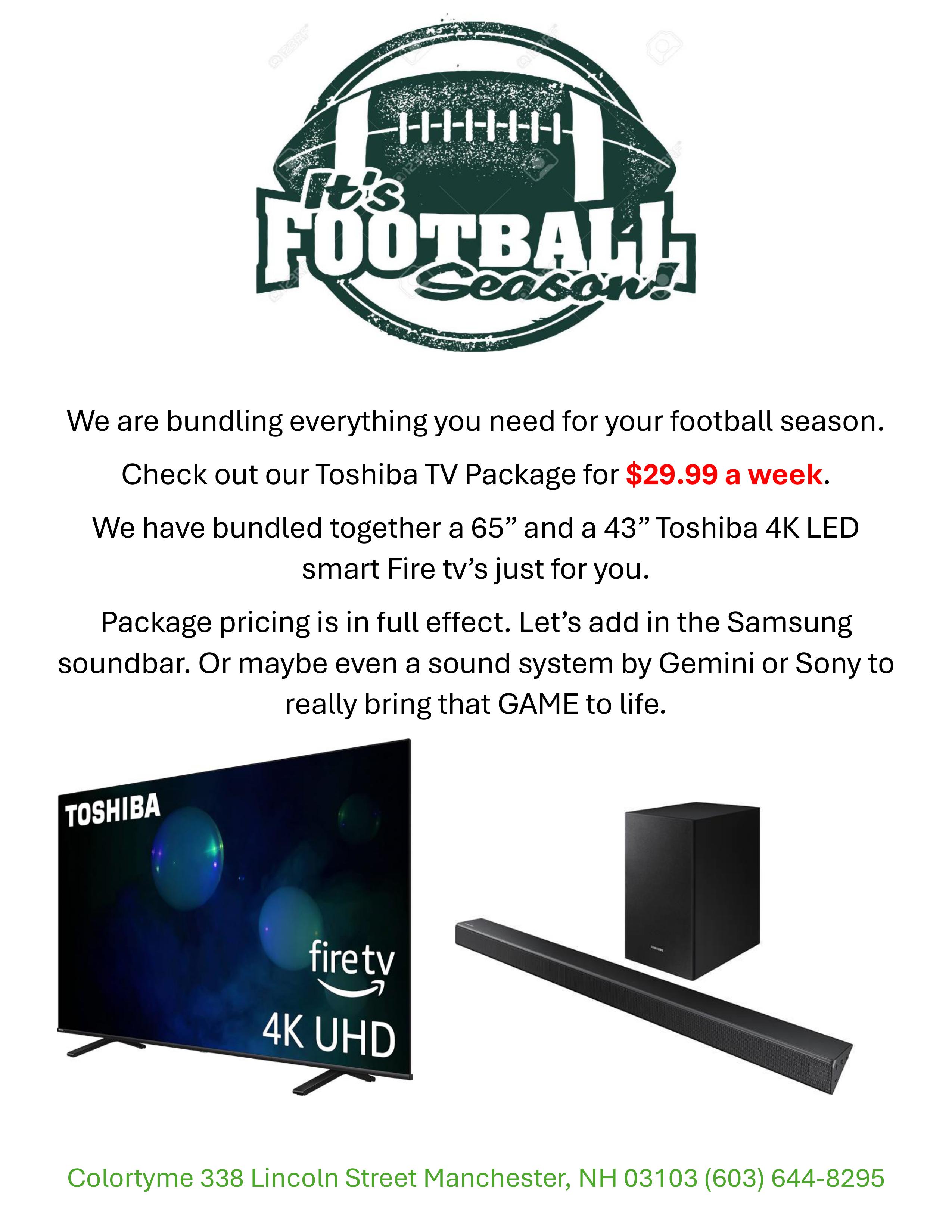 FOOTBALL season has begun and we want to be sure you have a clear view.