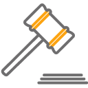 Gavel icon.