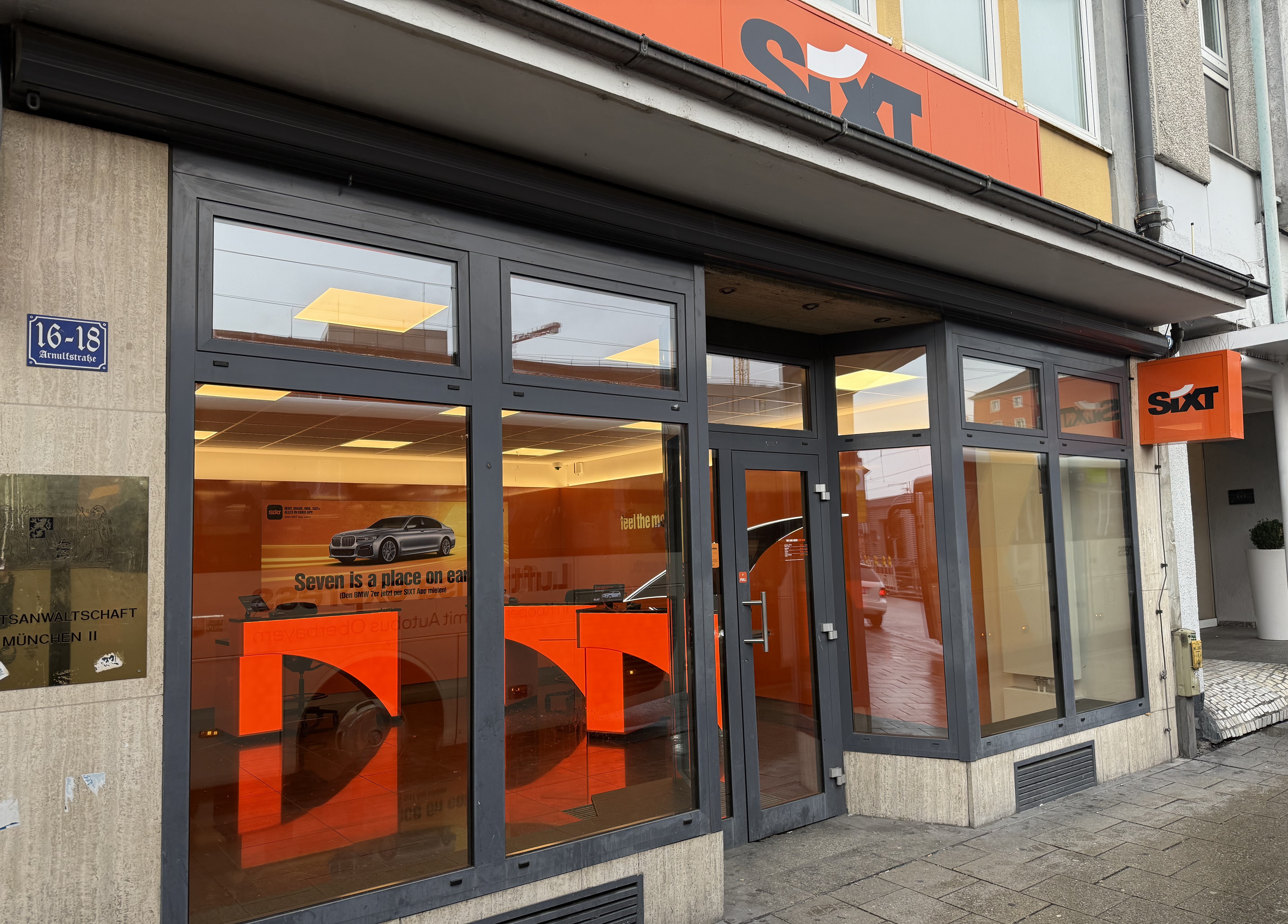 SIXT Autovermietung München Hauptbahnhof, Arnulfstr. 16/18 in München
