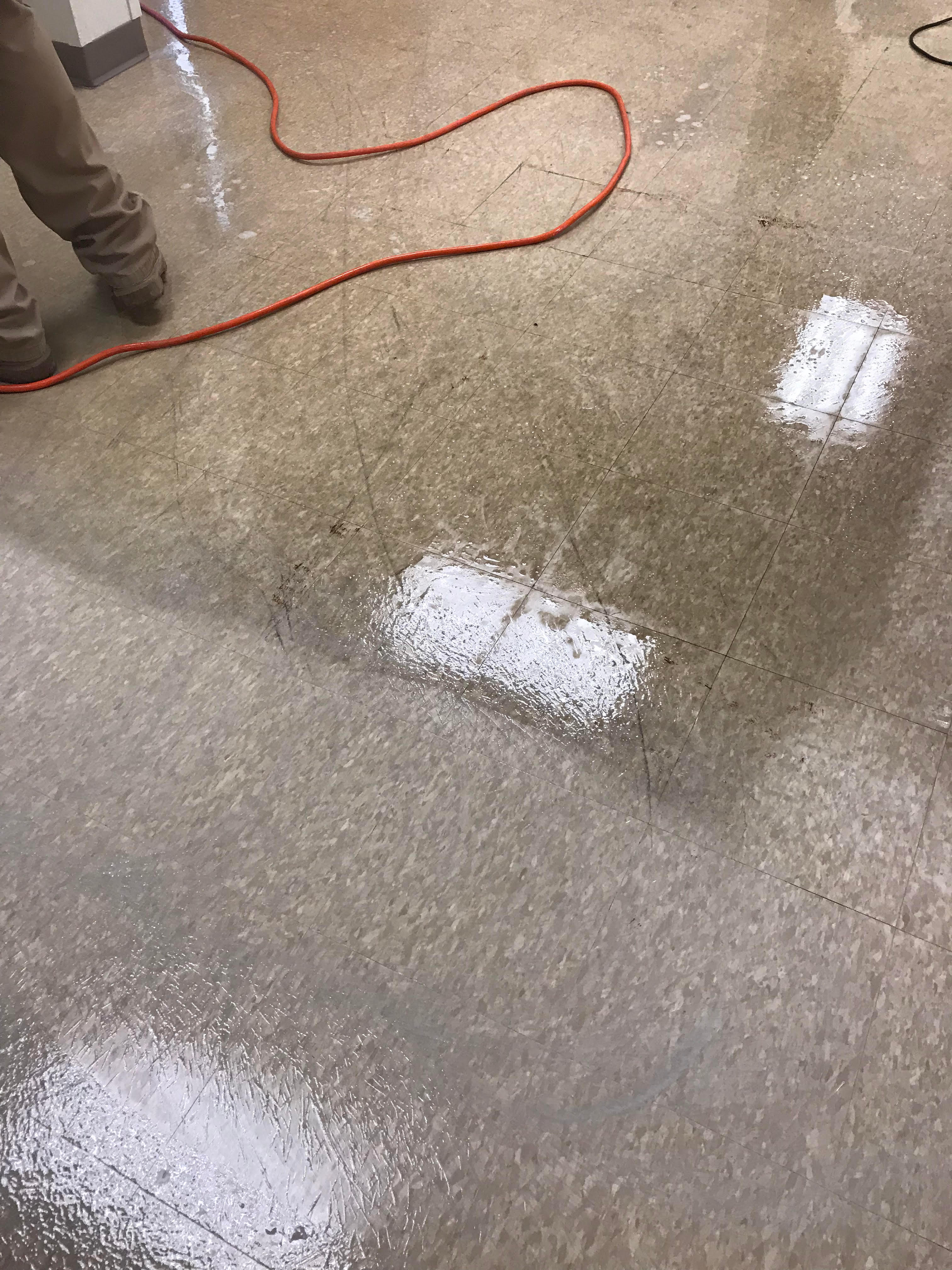 Stripping and waxing floors