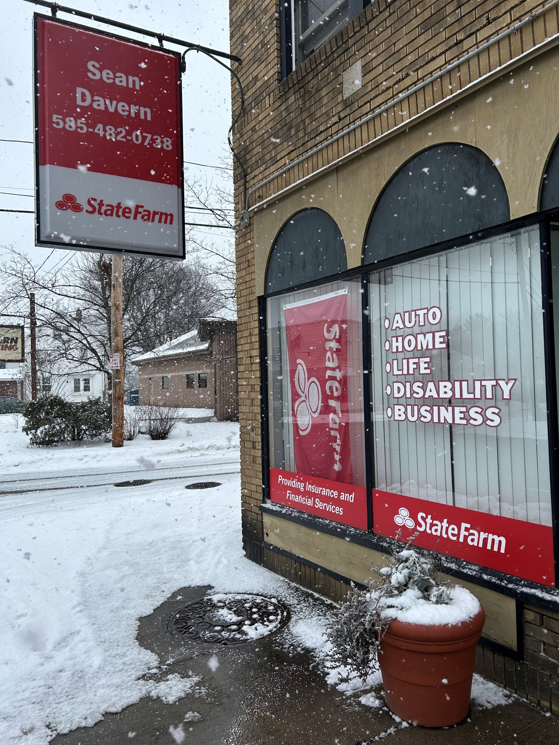 Snowy in the Roc today!