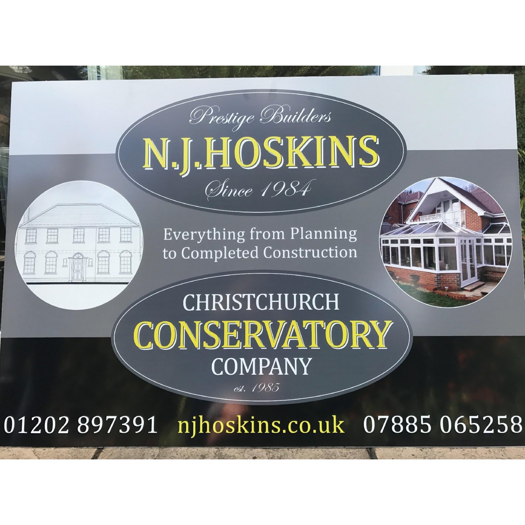NJ Hoskins and Christchurch Conservatory Co Logo
