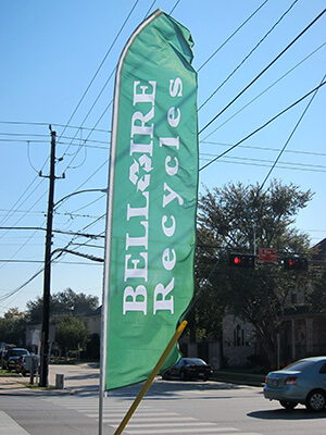 order your custom feather flag banners in Houston