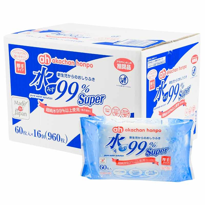 水99%Super新生兒屁屁濕紙巾加厚型16包入