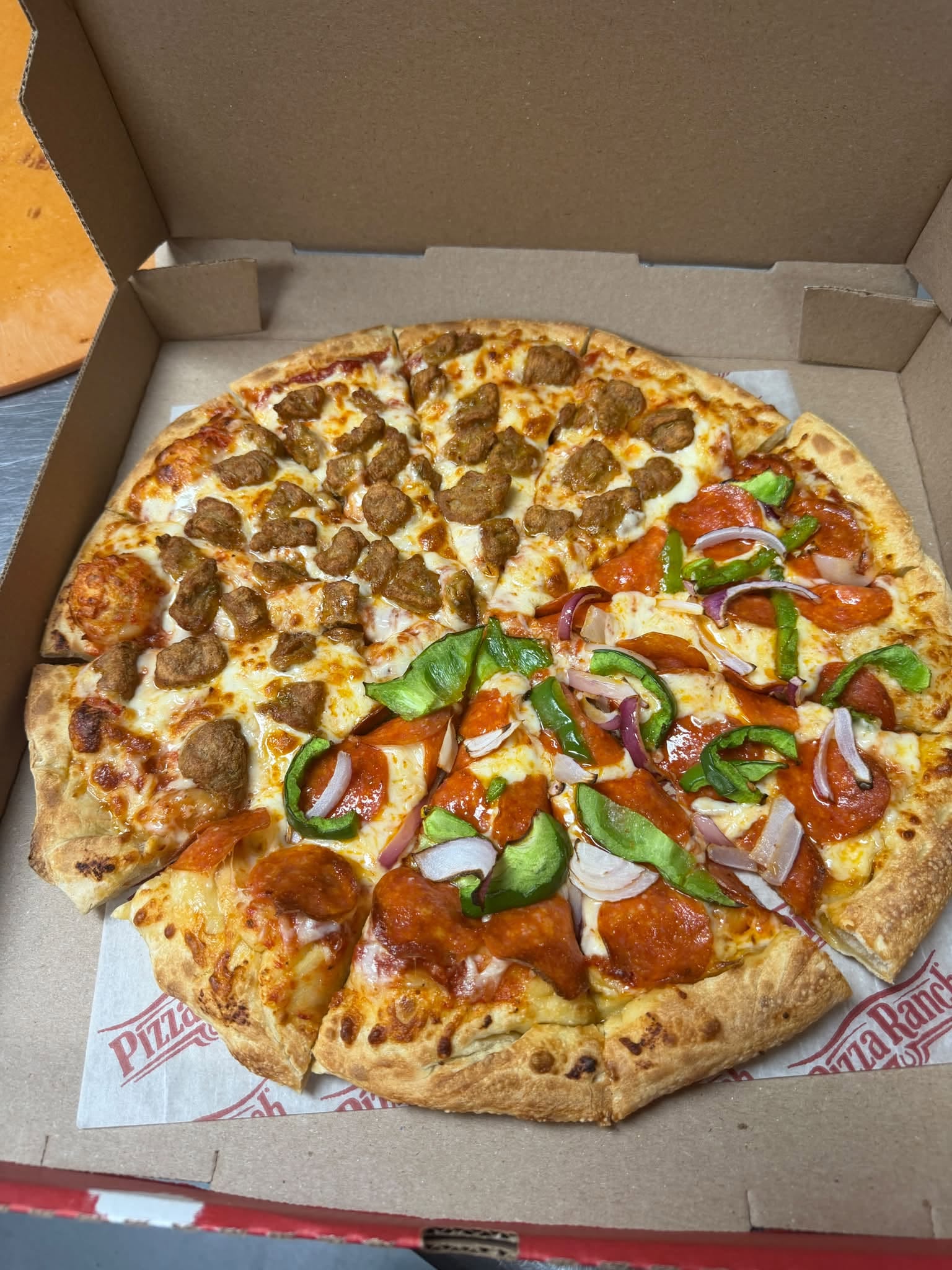 Order Half & Half Pizzas at Pizza Ranch!