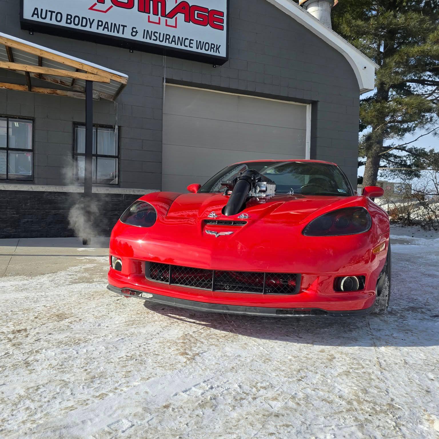 Twin Turbo Z06 work - Front view