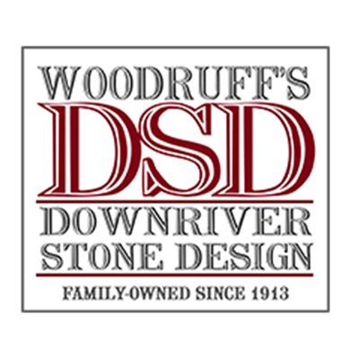 Woodruff's Downriver Stone Design Logo