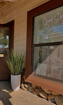 Exterior window signage for Good Skin Aesthetics.