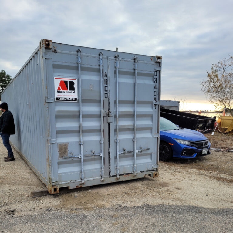 40ft storage container rental delivered to Kittery, Maine
40ft storage container rental delivered to 