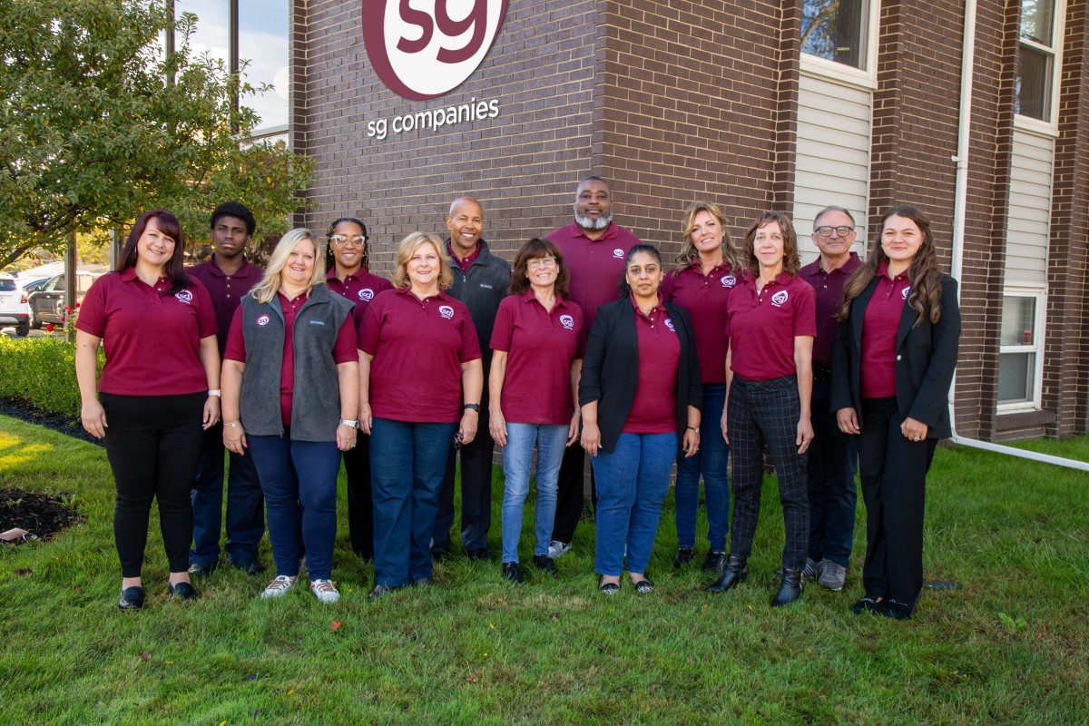SG Energy Solutions team photo outside the Southfield, MI headquarters