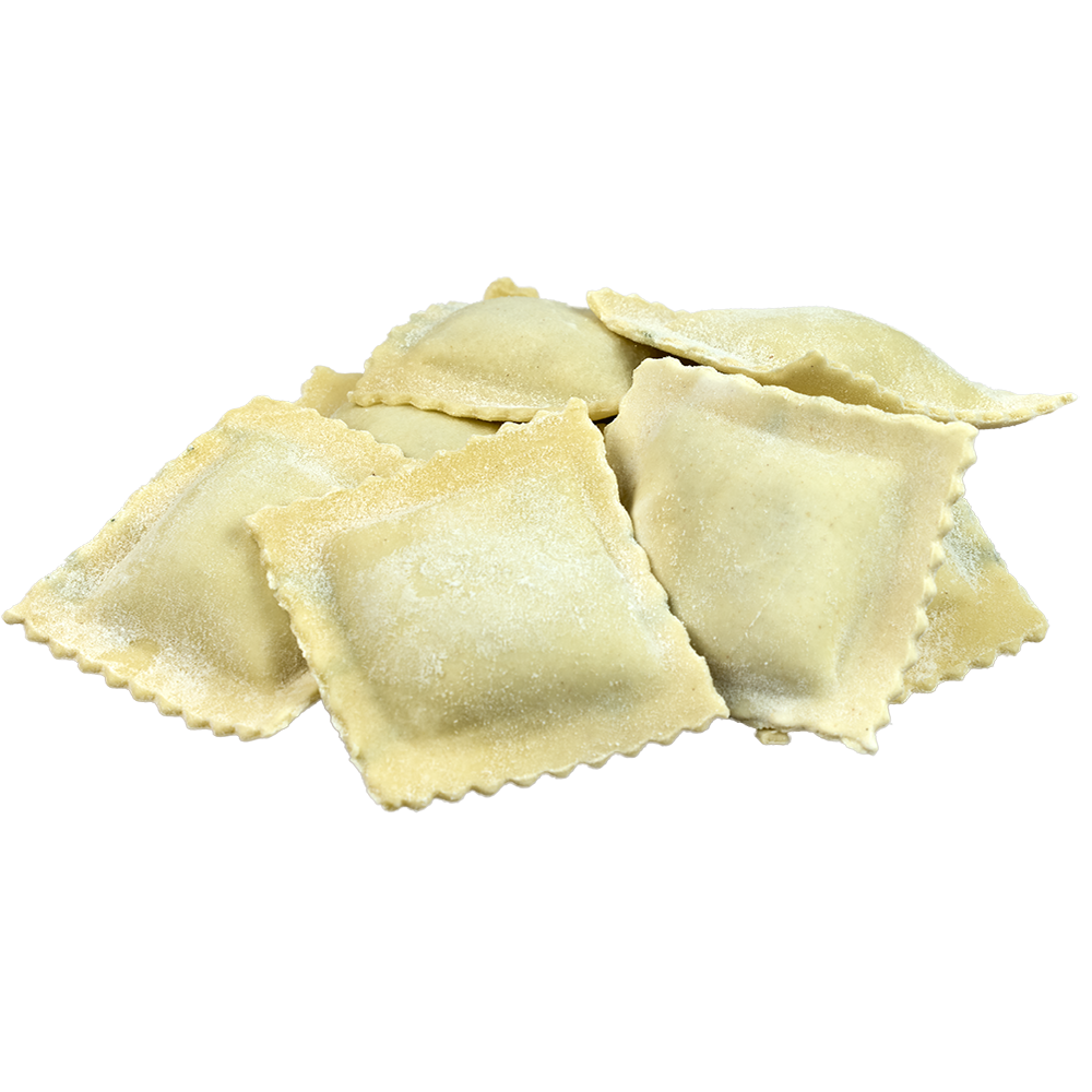 Hausgemachte Ravioli und Malfatti