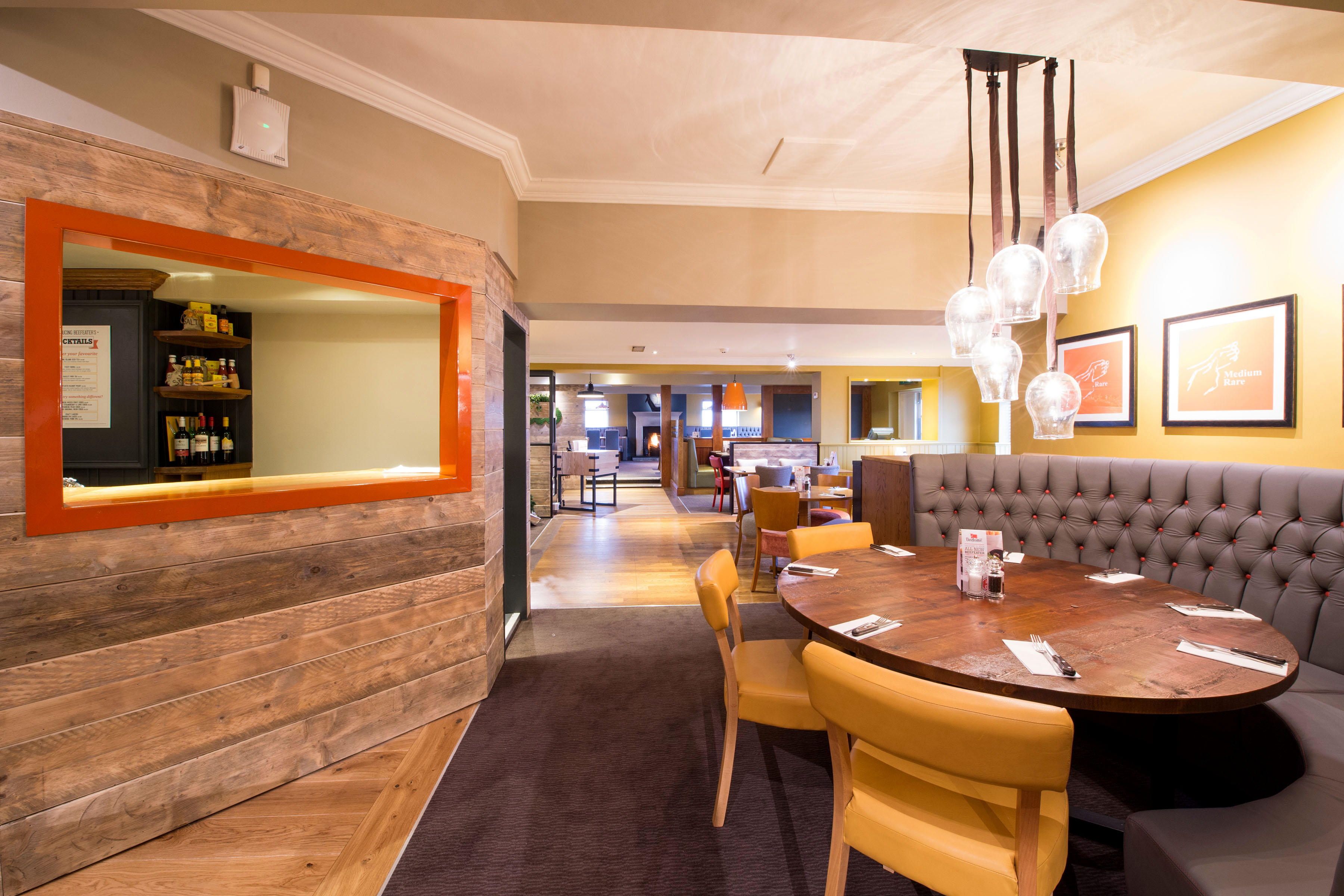 Beefeater restaurant interior Premier Inn Chesterfield West hotel Chesterfield 03337 774596