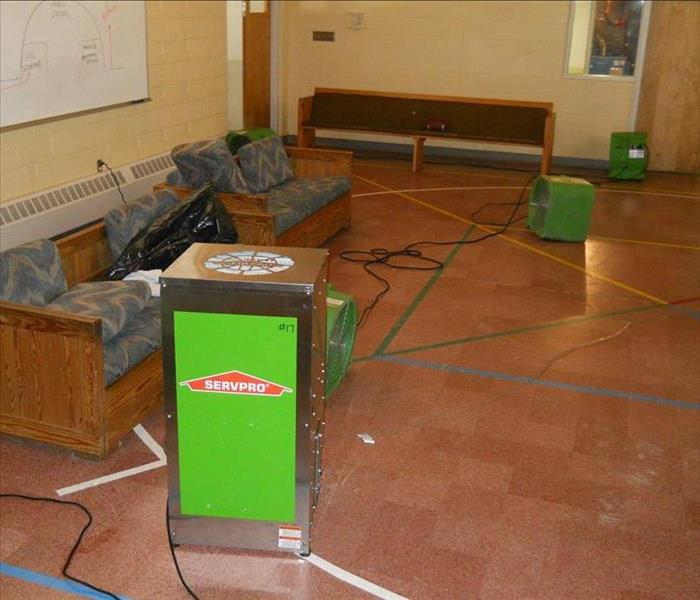 A combination of wind and water storm did damage to this El Paso county chapel. SERVPRO of North Central Colorado Springs was there to help to with the cleanup and rescue as much content as possible.