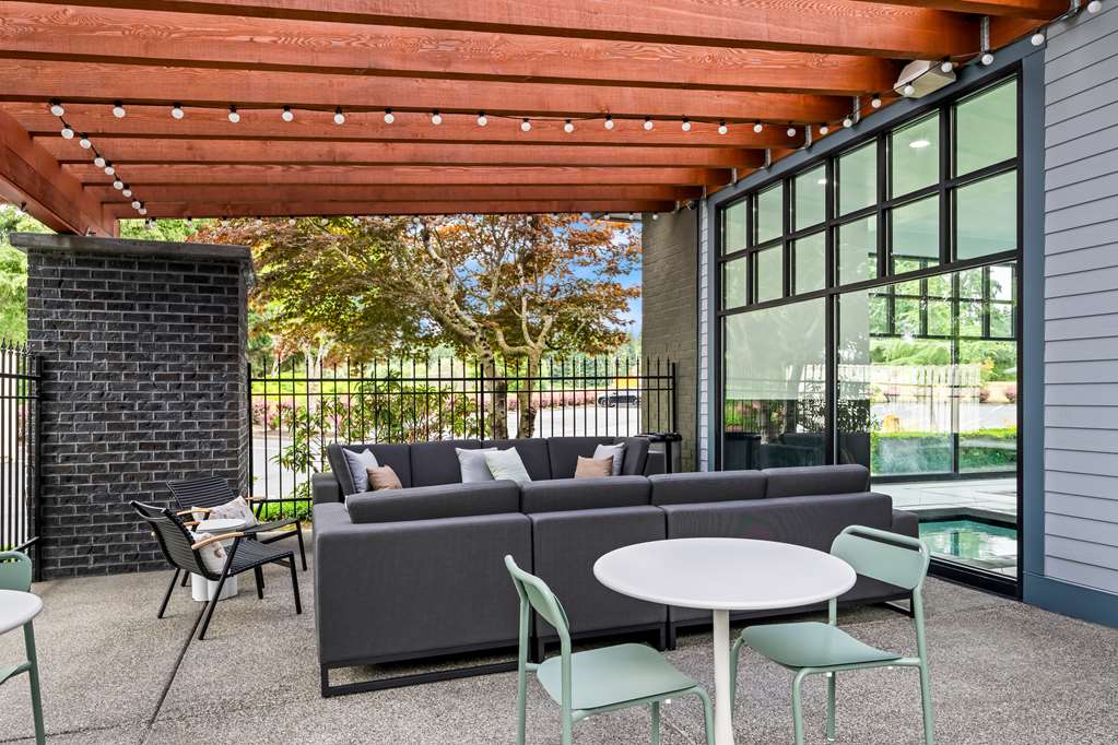 Covered Fireside Patio with Plush Seating