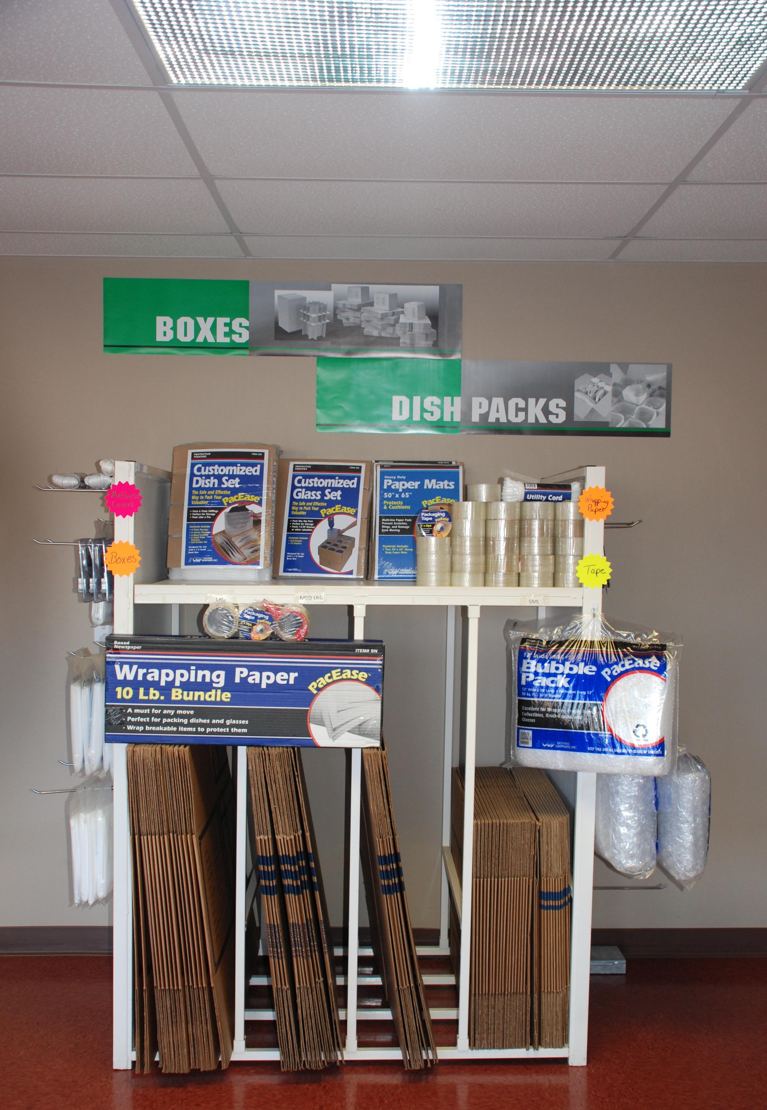 Stop by today to  pick up any boxes, locks or packing supplies.