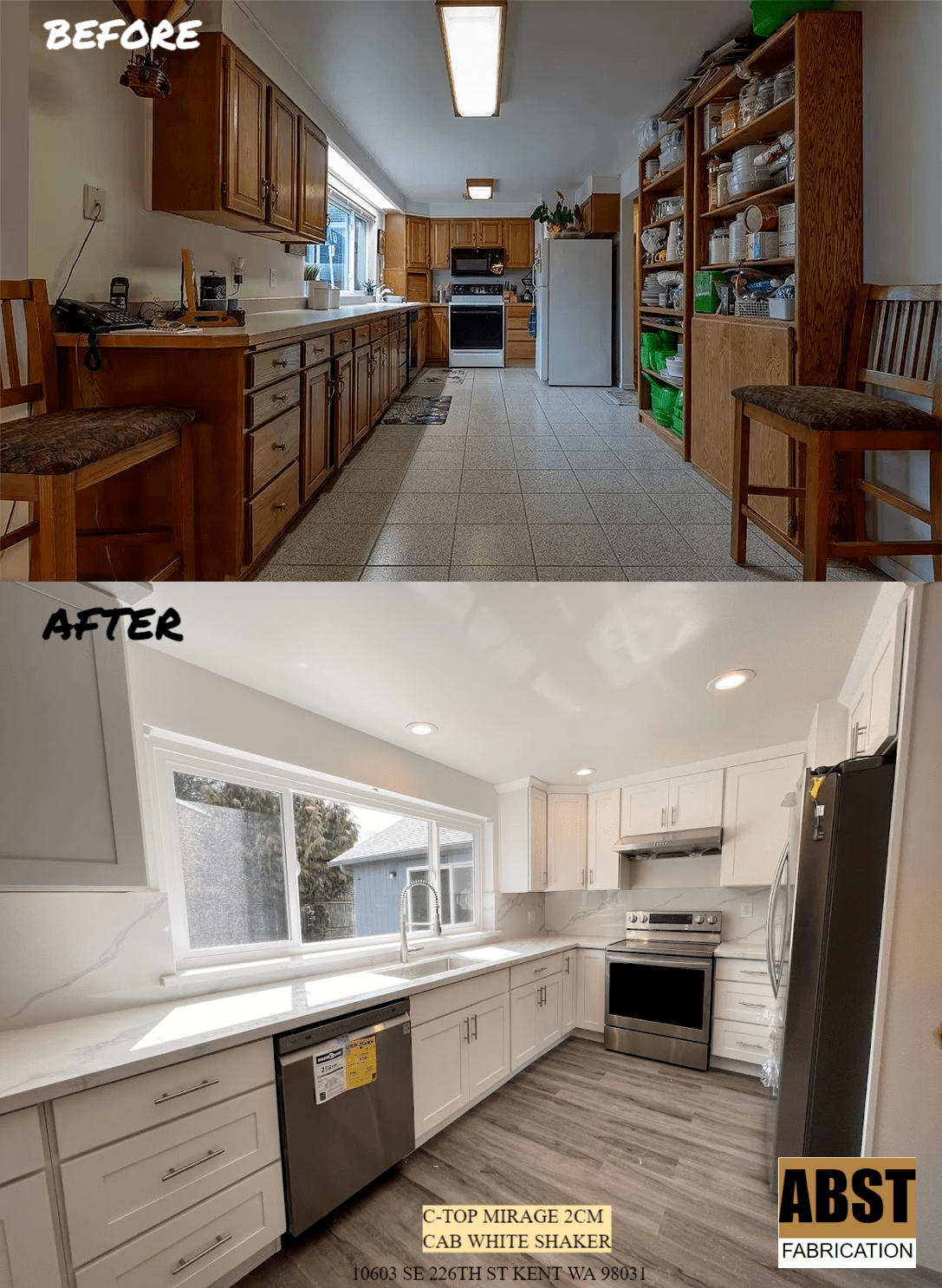 Kitchen Remodel Tacoma Before and After