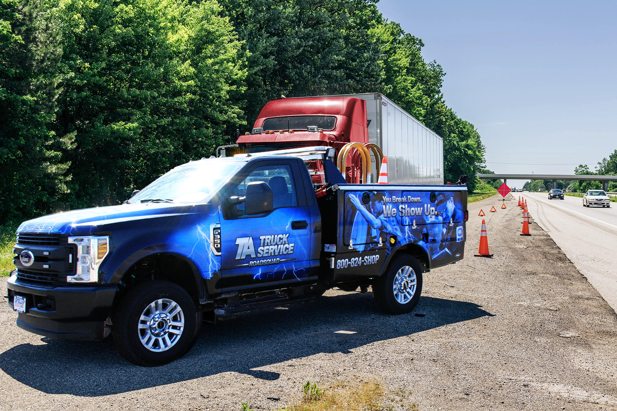 TA Truck Service RoadSquad roadside assistance is available to get your truck back on the road 24/7/ TA Truck Service Denton (940)383-1455