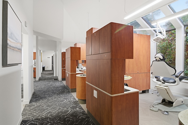 Westside Dental Hallway and Exam Rooms 