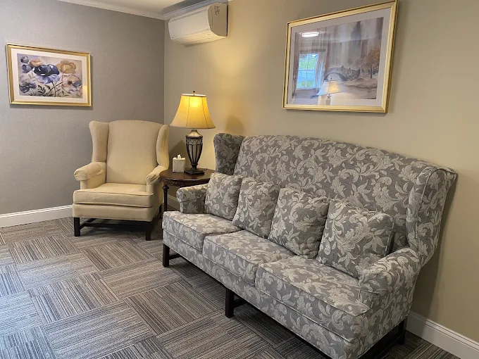 Sitting area Staples Funeral Home & Cremation Care
53 Brunswick Ave, Gardiner, ME 04345
Phone: (207) 582-3102