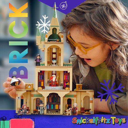 New for Harry Potter fans this year. Your little witches, wizards and Muggles will love recreating beloved scenes from the World of Harry Potter. Inspire their imagination with this multi-level portion of Hogwarts Castle!