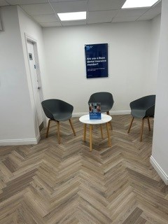 Small waiting room area
