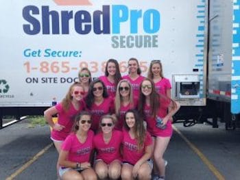 ShredPro Secure team at community shred event