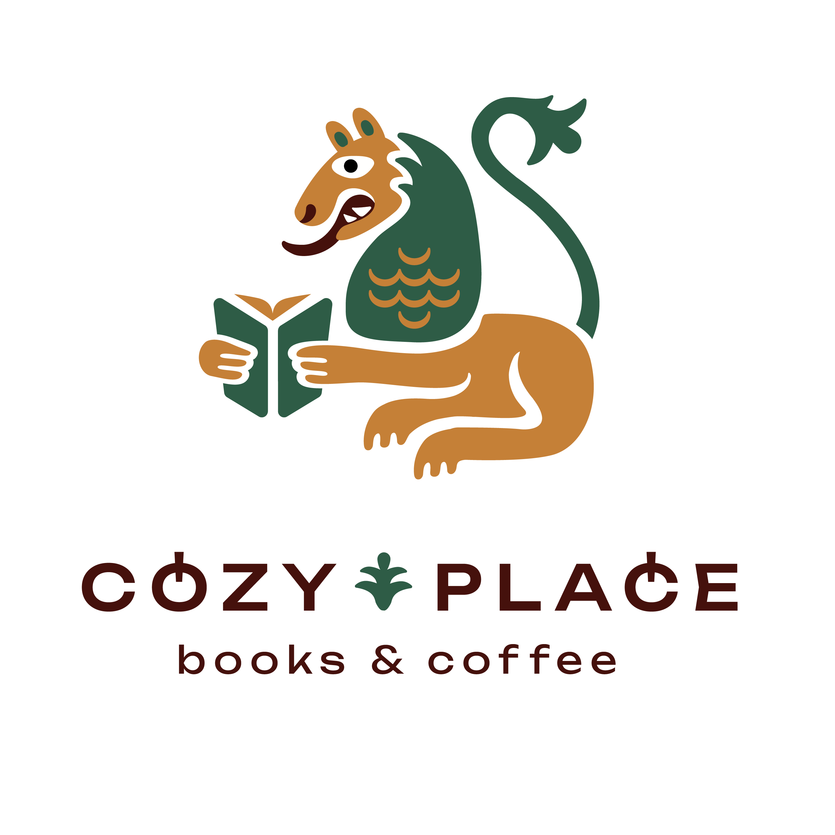 Cozy Place | books & coffee Logo