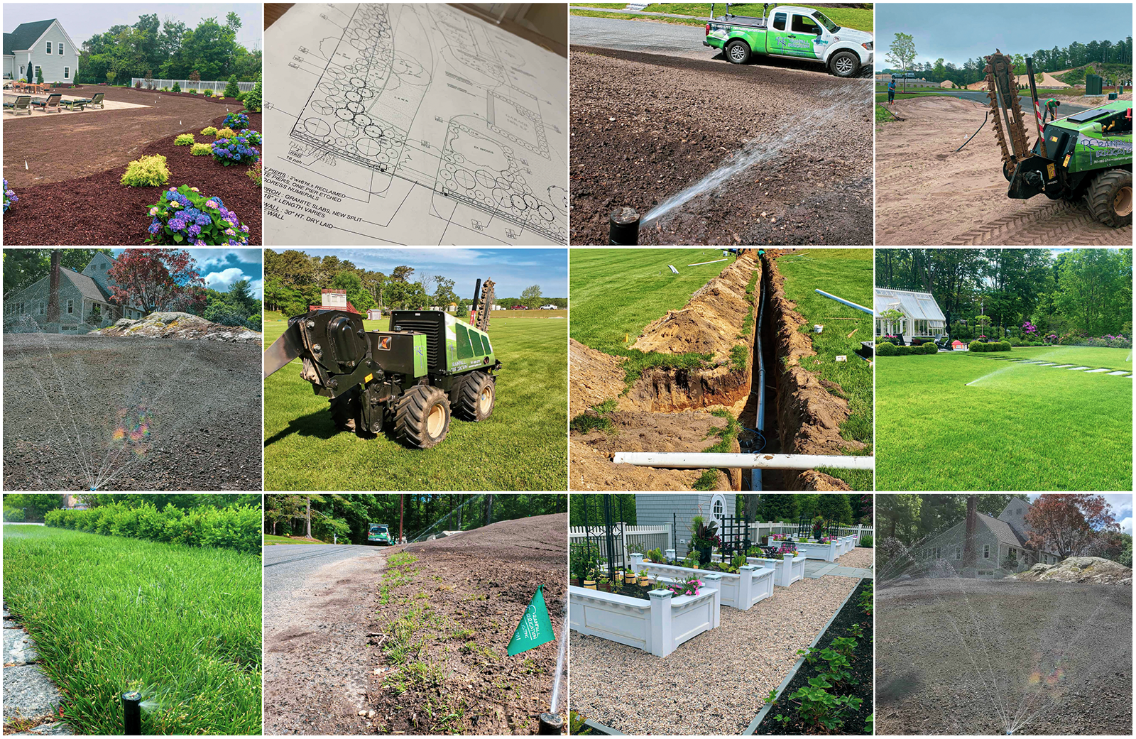 Irrigation collage