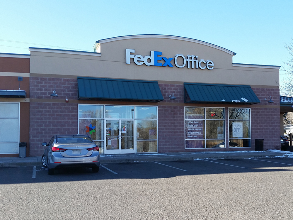 Exterior photo of FedEx Office location at 105 Wadsworth Blvd\t Print quickly and easily in the self-service area at the FedEx Office location 105 Wadsworth Blvd from email, USB, or the cloud\t FedEx Office Print & Go near 105 Wadsworth Blvd\t Shipping boxes and packing services available at FedEx Office 105 Wadsworth Blvd\t Get banners, signs, posters and prints at FedEx Office 105 Wadsworth Blvd\t Full service printing and packing at FedEx Office 105 Wadsworth Blvd\t Drop off FedEx packages near 105 Wadsworth Blvd\t FedEx shipping near 105 Wadsworth Blvd