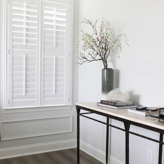 Plantation shutters add a classic elegance to any room in your home. They offer a unique look that is both stylish and practical while providing excellent light control and privacy.