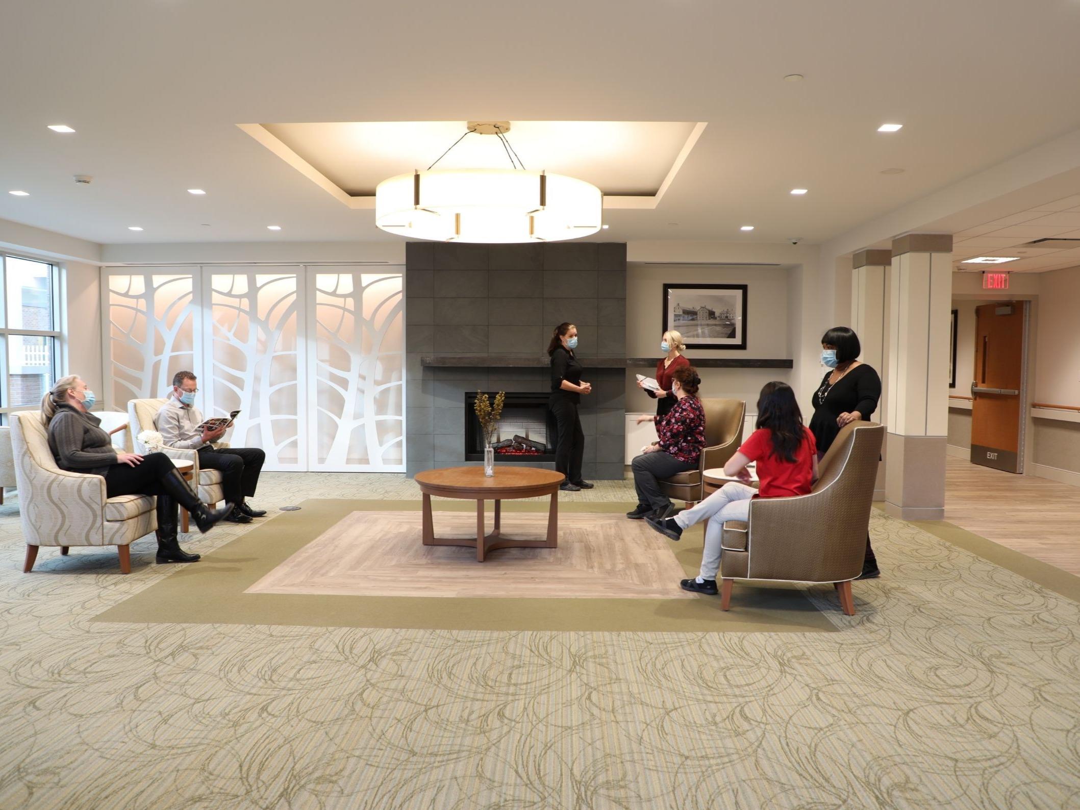 Shaker Place Rehabilitation and Nursing Center lounge area