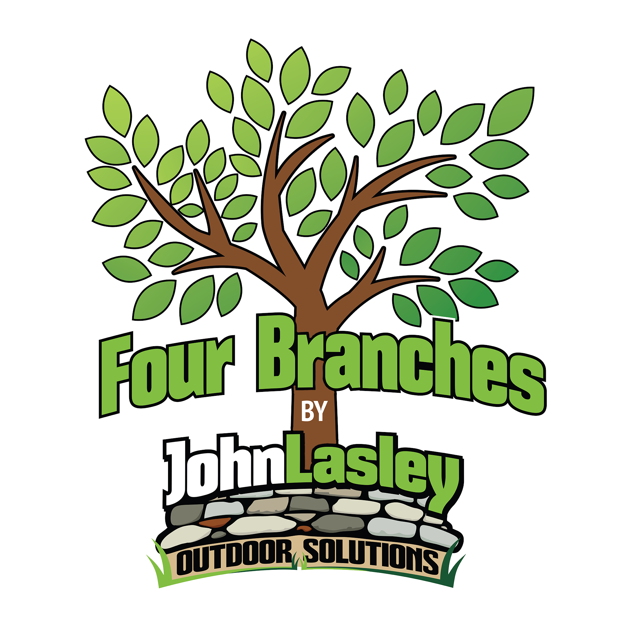 Four Branches By John Lasley Outdoor Solutions Logo