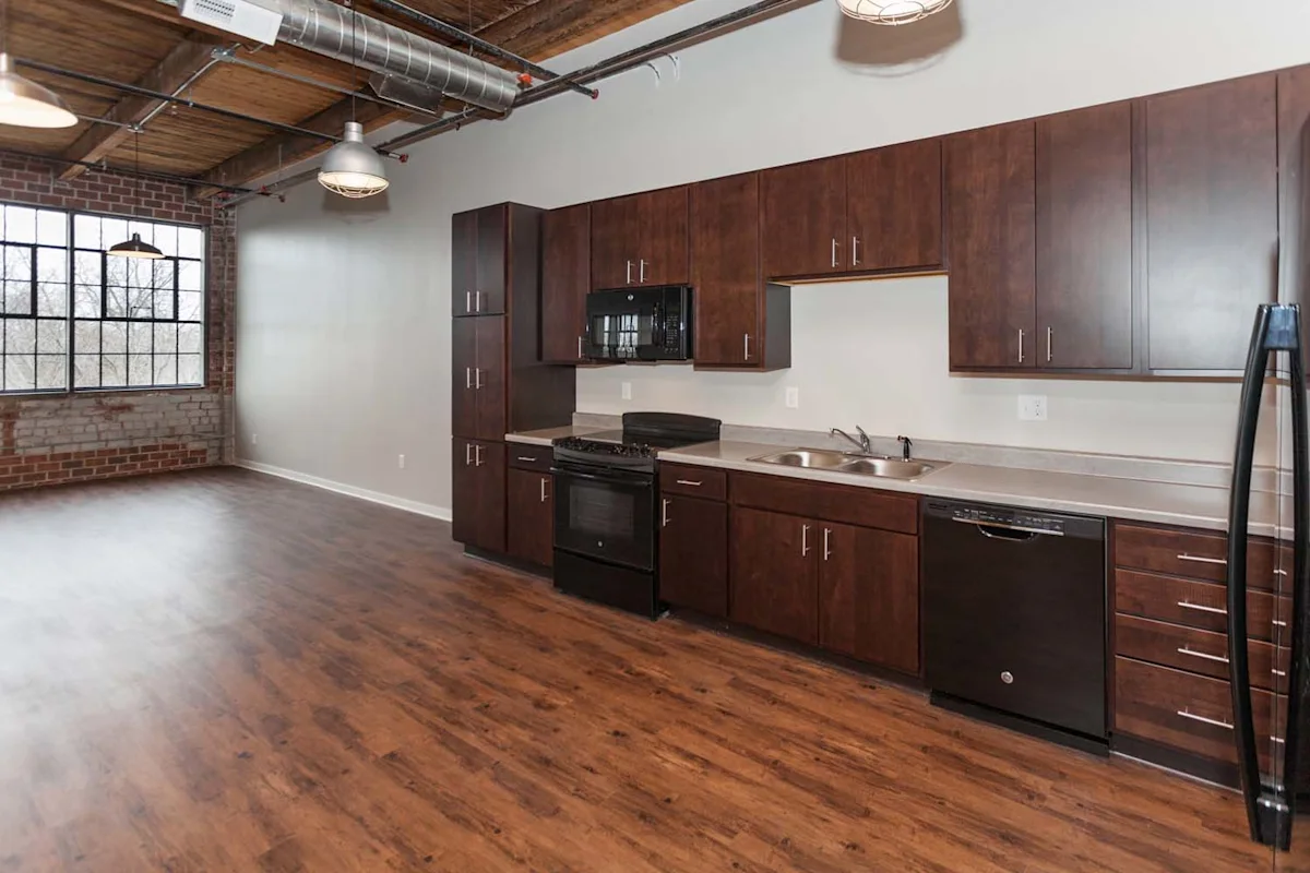 Large open space living with kitchen