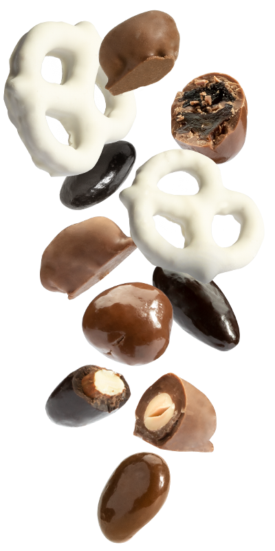 Milk, Dark and White Chocolate Treats from Albanese Candy