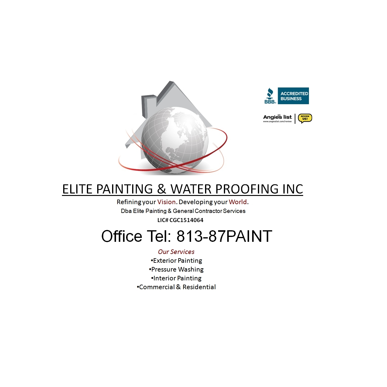 Elite Painting and Waterproofing Inc Dba Elite Painting & General Contractors Services Inc.