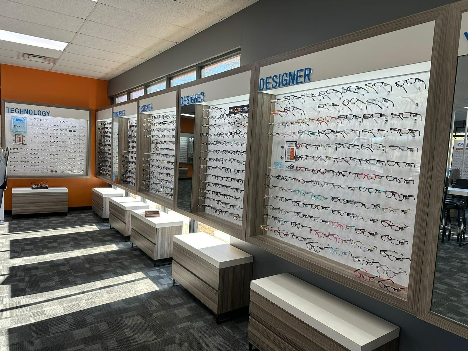 Store Interior at Stanton Optical Store Athens GA 30606