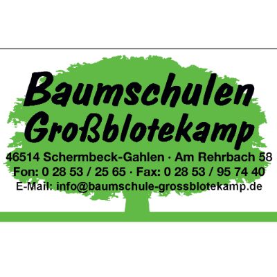 Baumschule Großblotekamp in Schermbeck - Logo